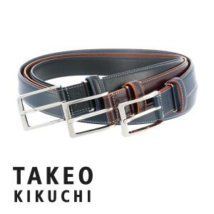 タケオキクチ ベルト 8080118 TAKEO KIKUCHI 本革 レザー メンズ付 日本製｜sacsbar