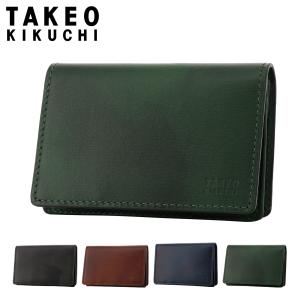 タケオキクチ 名刺入れ 本革 メンズ ルーナ  7070121 TAKEO KIKUCHI | カードケース 牛革 レザー｜sacsbar