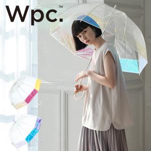 Wpc. 傘 バードケージシャイニー 雨傘 長傘 オーロラ傘 ビニール傘 グラスファイバー レディース PT-031 PT-032 おしゃれ かわいい