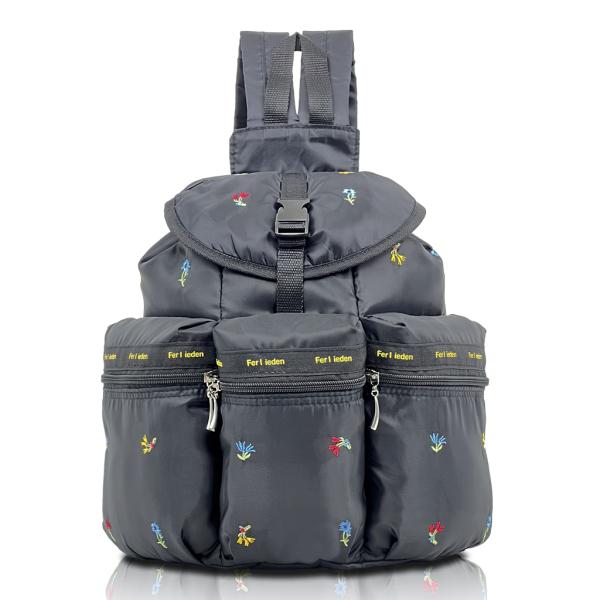 花刺繍軽量3ポケットリュック 4797 [Ferlieden フェアリーデン] ボンディング素材 軽...