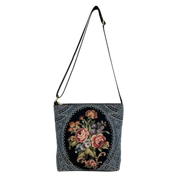 ショルダーバッグ 6016 [ゴブラン織 ごぶらんおり] ミセス ショルダー 背面ファスナー 日本製...