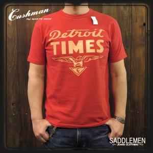 クッシュマン 「DETROIT TIMES」 Tシャツ 26414｜saddlemen