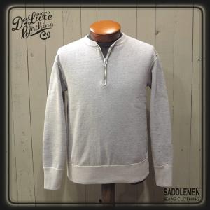 デラックスウエア「7inch HALF-ZIP」スウェット｜saddlemen