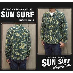 SUN SURF サンサーフ「PANIOLA TOWN」アロハシャツ : SADDLEMEN - 通販