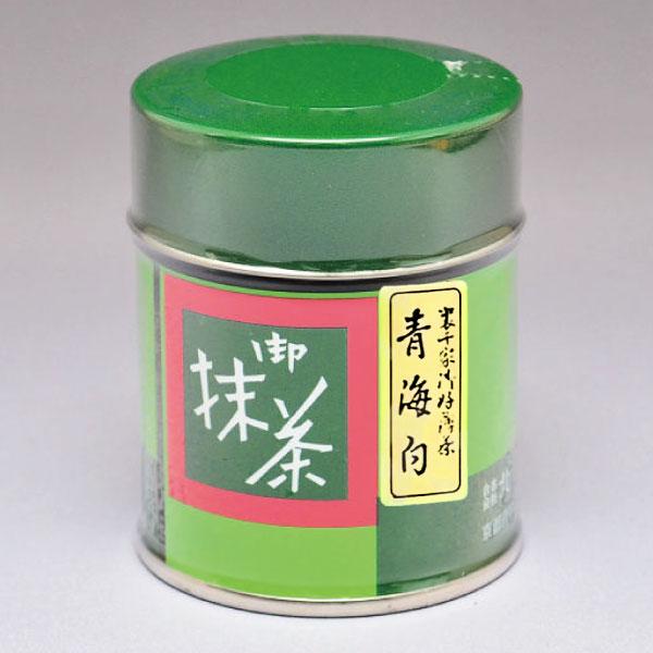 抹茶 京都宇治 青海白 裏千家御好薄茶 100g缶 北川半兵衛詰