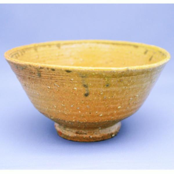 茶道具 茶碗　宗正 芳明 作　笠間焼 黄伊羅保 茶碗