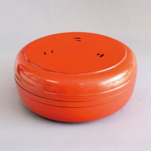 茶道具 菓子器 喰籠 独楽塗り 中村宗悦作又は山中塗り 沈金 木製 喰篭