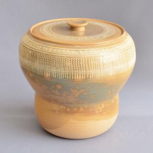 水指 茶道具 西尾瑞豊 作 三島水指 : 茶道具専門店 (有)菊池商店