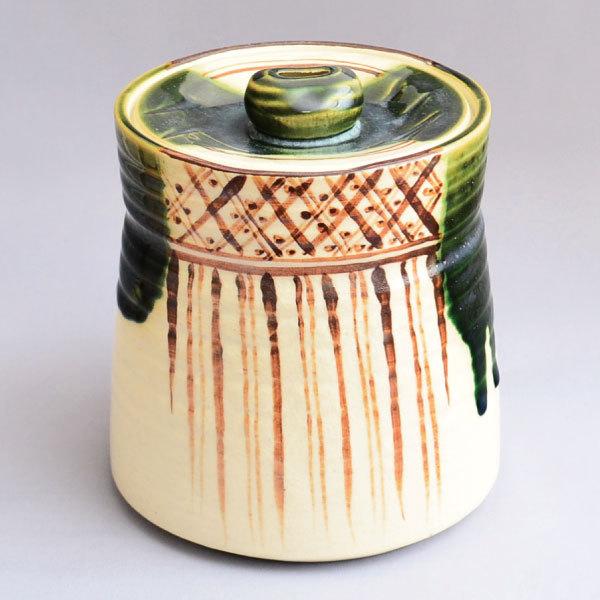 水指　茶道具　加藤景陶 作　織部水指