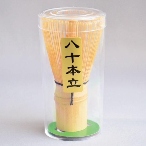 茶道具　白竹 茶筌 80本立 中国製