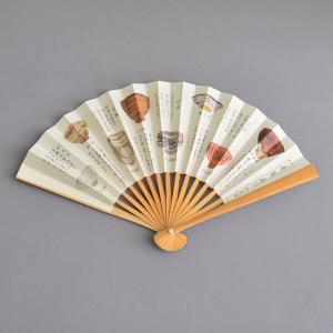 扇子 茶道具 溜塗 五寸 扇子 裏千家歴代花押集(裏面：歴代年譜