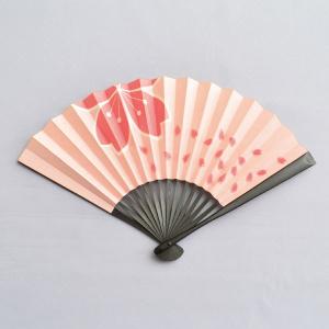 扇子 茶道具 黒染 六寸五分 扇子 表千家 歴代花押集（裏面：千家十職