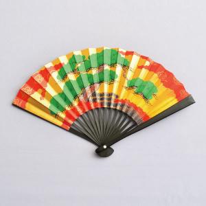 扇子 茶道具 黒染 六寸五分 扇子 表千家 歴代花押集（裏面：千家十職