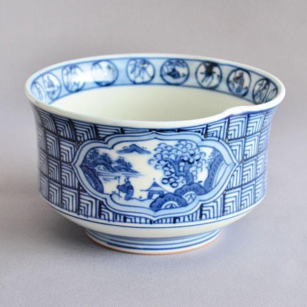 茶碗　茶道具　手塚祥堂 作　染付 祥瑞茶碗