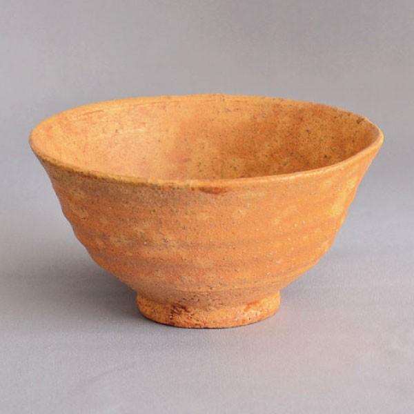 茶碗　茶道具　那波鳳翔 作　播州相生焼 黄伊羅保茶碗　