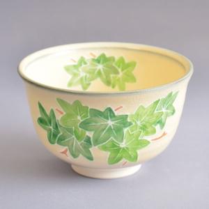茶道具 抹茶茶碗 掛分 夏草 中村良二作 茶道 : 茶道具いまや静香園