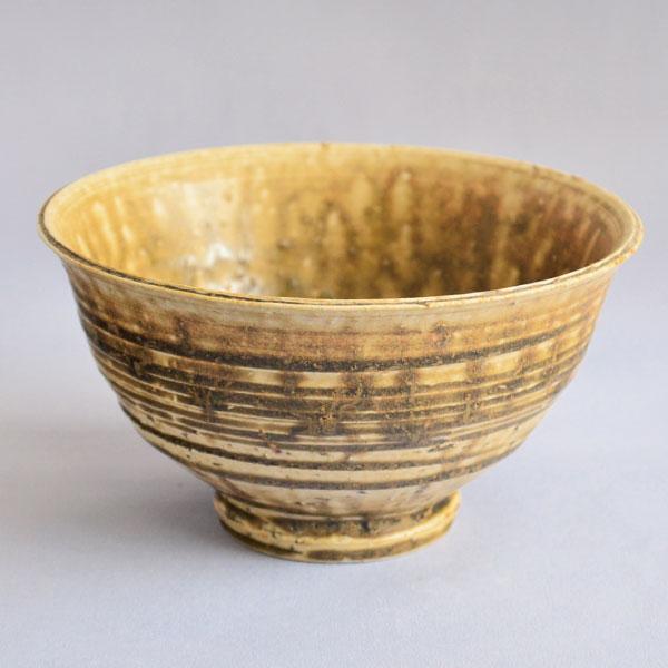 茶碗　茶道具　宮田豊 作　伊羅保釉茶碗