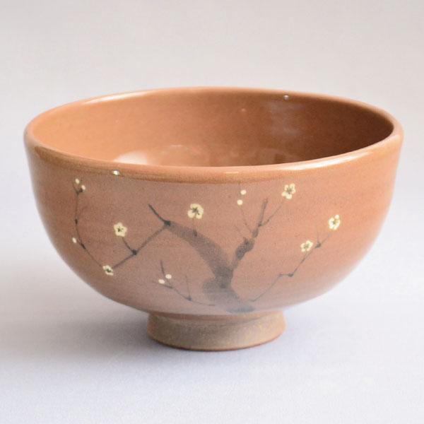 茶碗　茶道具　曙窯　虫明焼 梅茶碗