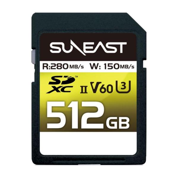 SUNEAST (サンイースト) SDXCカード 512GB UHS-II V60 最大280MB/...