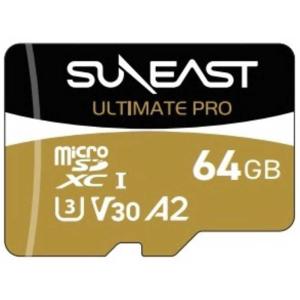 【ネコポス便配送商品】サンイースト(SUNEAST)  ULTIMATE PRO GOLD microSDXC カード 64GB　SE-MSDU1064B185｜saedaonline