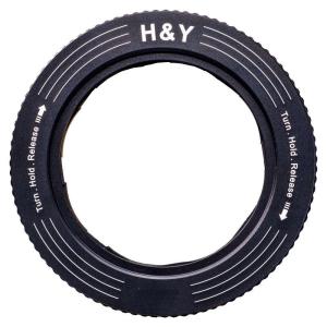 【ネコポス便配送 送料無料】H&Yフィルター　REVORING 82-95mm 可変式ステップアップリング RS95　（取り付けフィルターは95mmを装着）｜saedaonline