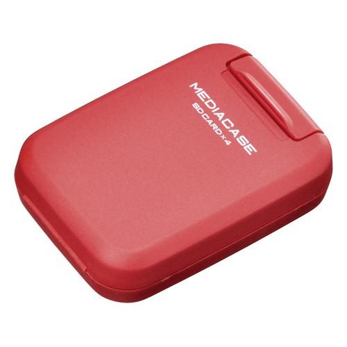 【ネコポス配送】ハクバ ポータブルメディアケース S SD/MicroSDカード用 ダークレッド