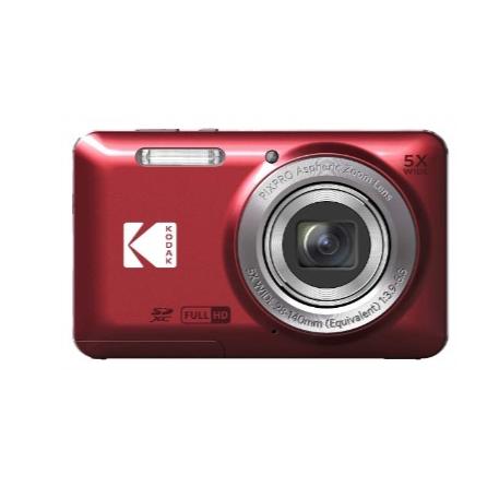デジカメ Kodak コンパクトデジタルカメラ PIXPRO FZ55 レッド  光学5倍ズーム　充...