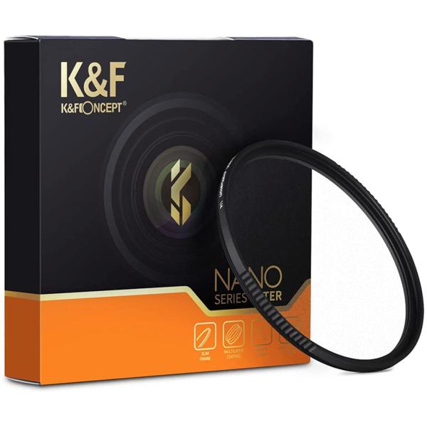 【ネコポス便配送・送料無料】K&amp;F Concept NANO-X 52mm ブラックディフュージョン...