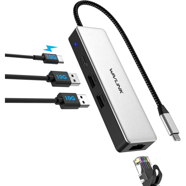 WAVLINK WL-UHP3032G  USB C - 2.5 Gbps イーサネット アダプター...