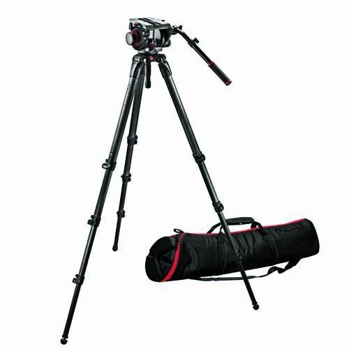 マンフロット（Manfrotto）　509HD,536K ビデオキットカーボンファイバー三脚（L)