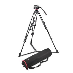マンフロット三脚 Manfrotto MVT502AM, MVM500A Manfrotto（マンフロット） MVK502AM-1 ビデオキット ツイン3段アルミ