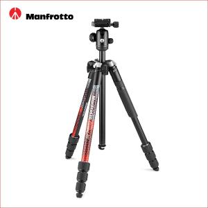 マンフロット (Manfrotto) Element MII アルミニウム4段三脚キットRD  MKELMII4RD-BH レッド