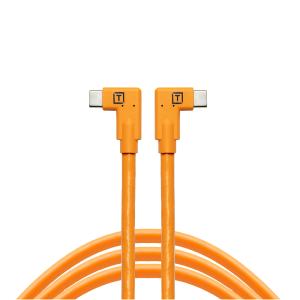 TETHER TOOLS (テザーツールズ) テザープロ USB-C to USB-C デュアルライトアングル オレンジ CUC15RT2RT-ORG 460cmの商品画像