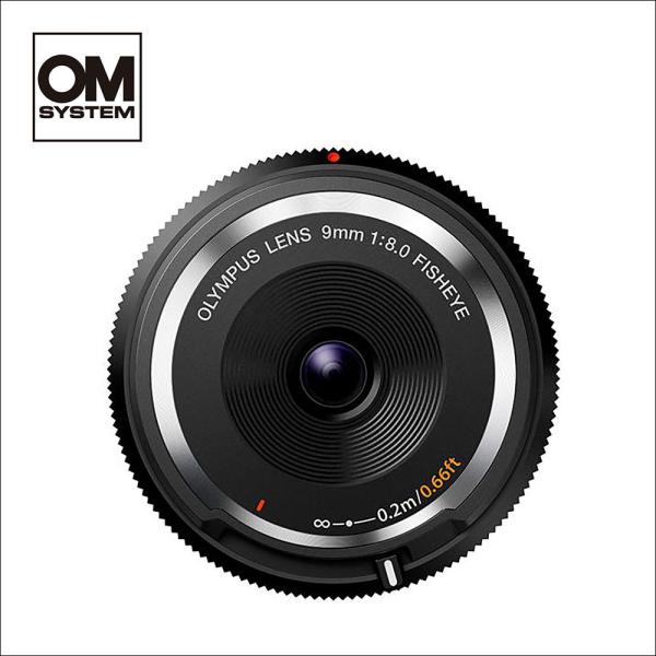 オーエムシステム (OM SYSTEM) 9mm F8 フィッシュアイボディーキャップレンズ ブラッ...
