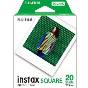 フジフィルム【FUJIFILM】 スクエアフォーマット インスタントフィルム instax SQUARE 2パック（10枚入×2）【納期目安約2ヶ月以上】