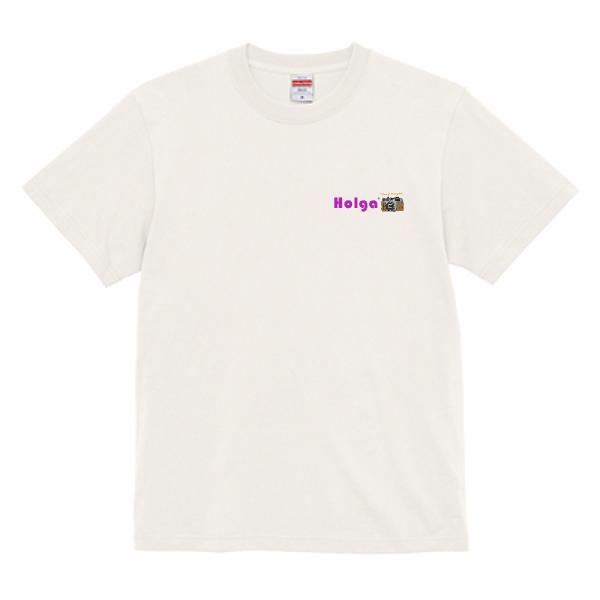 HOLGA 135BC/BR スモールロゴ Tシャツ バニラホワイト L【HG135BRSR25-O...