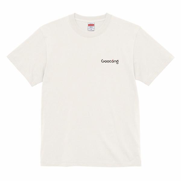 Goocong バックプリントキャラクターTシャツ バニラホワイト XL【GCBPC25-OPBW-...