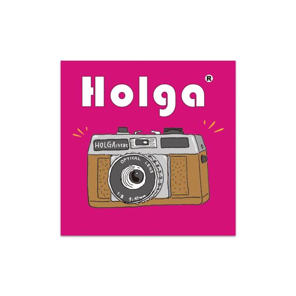 【ネコポス配送】HOLGA 135ステッカー50 ブラウン【HG135ST50-PPBR】