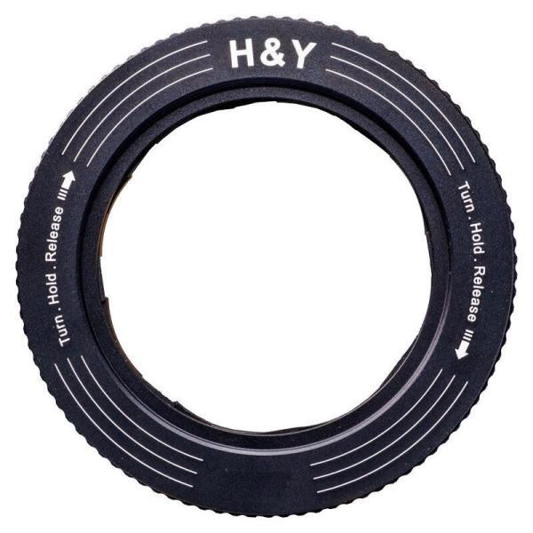 【ネコポス便配送 送料無料】H&amp;Yフィルター　REVORING 52-72mm 可変式ステップアップ...