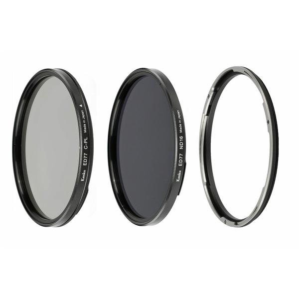 ケンコー　77S ワンタッチ着脱フィルターキット (77mm レンズアダプター、C-PL、ND16)