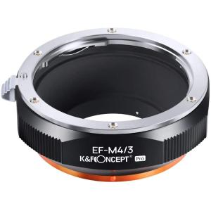 K&F Concept マウントアダプター (キヤノンEFマウントレンズをマイクロフォーサーズマウントボディに取付け）KF-EFM43.P｜saeday