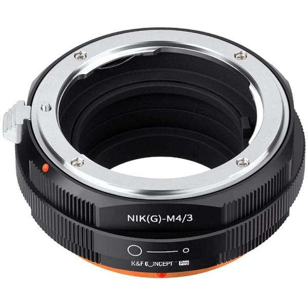 K&amp;F Concept マウントアダプター (ニコンFマウント（Gタイプ対応）レンズをマイクロフォー...