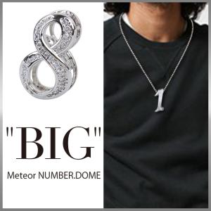 BIG ペンダント メテオラ ナンバー ネックレス シルバー
