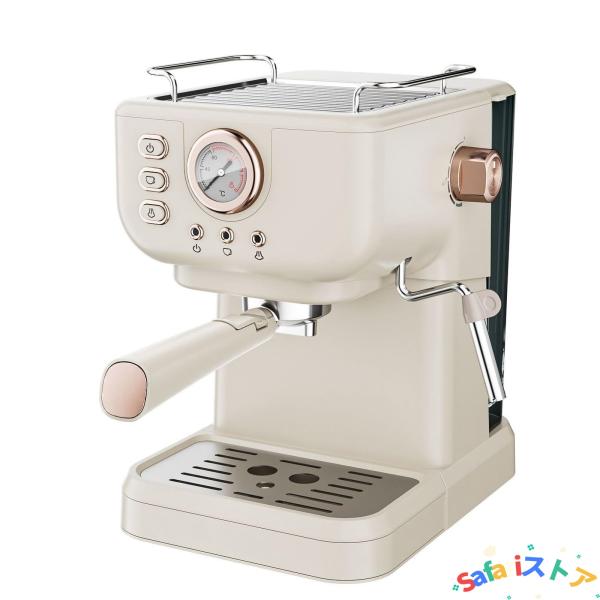 家庭用小型110Vエスプレッソマシン コーヒーマシン 半自動コーヒーマシン エスプレッソマシン コー...
