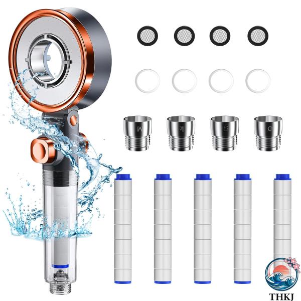 シャワーヘッド 節水 高水圧 塩素除去 節水率80% マイクロナノバブル 手持ち式シャワー 3段階モ...