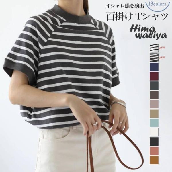 safaristoreTシャツ ラグランスリーブ モックネック 100%コットン スリムフィット プ...