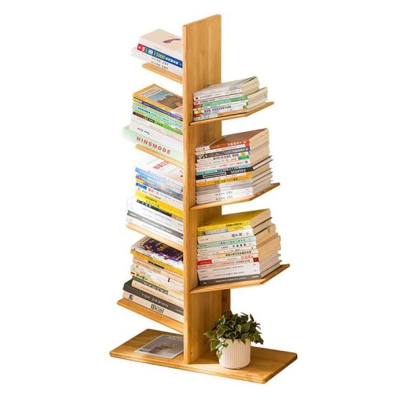 本棚 クリエイティブツリー型本棚 クリエイティブな本棚 シンプル マガジンラック床置き本収納ラック ...