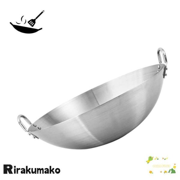 中華鍋ステンレス鋼プロフェッショナル中華鍋大非スティック鉄家庭用50センチのための安全な中華鍋