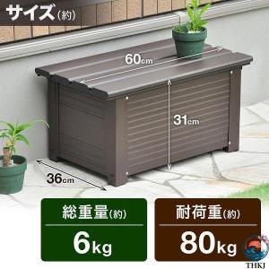 収納ボックス 屋外 フタ付き ベンチストッカー...の詳細画像5