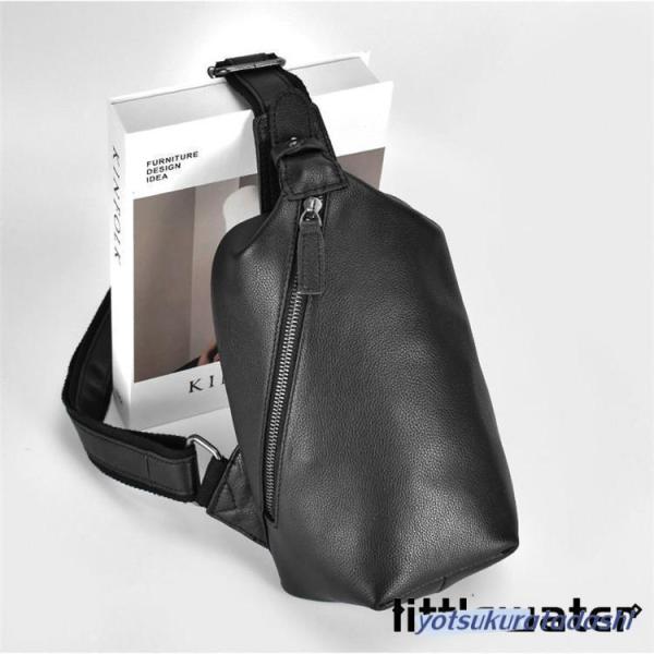 ボディバッグ メンズ 本革　2way 　斜め掛け　ショルダーバッグ 自転車　鞄 レザー　ワンショルダ...